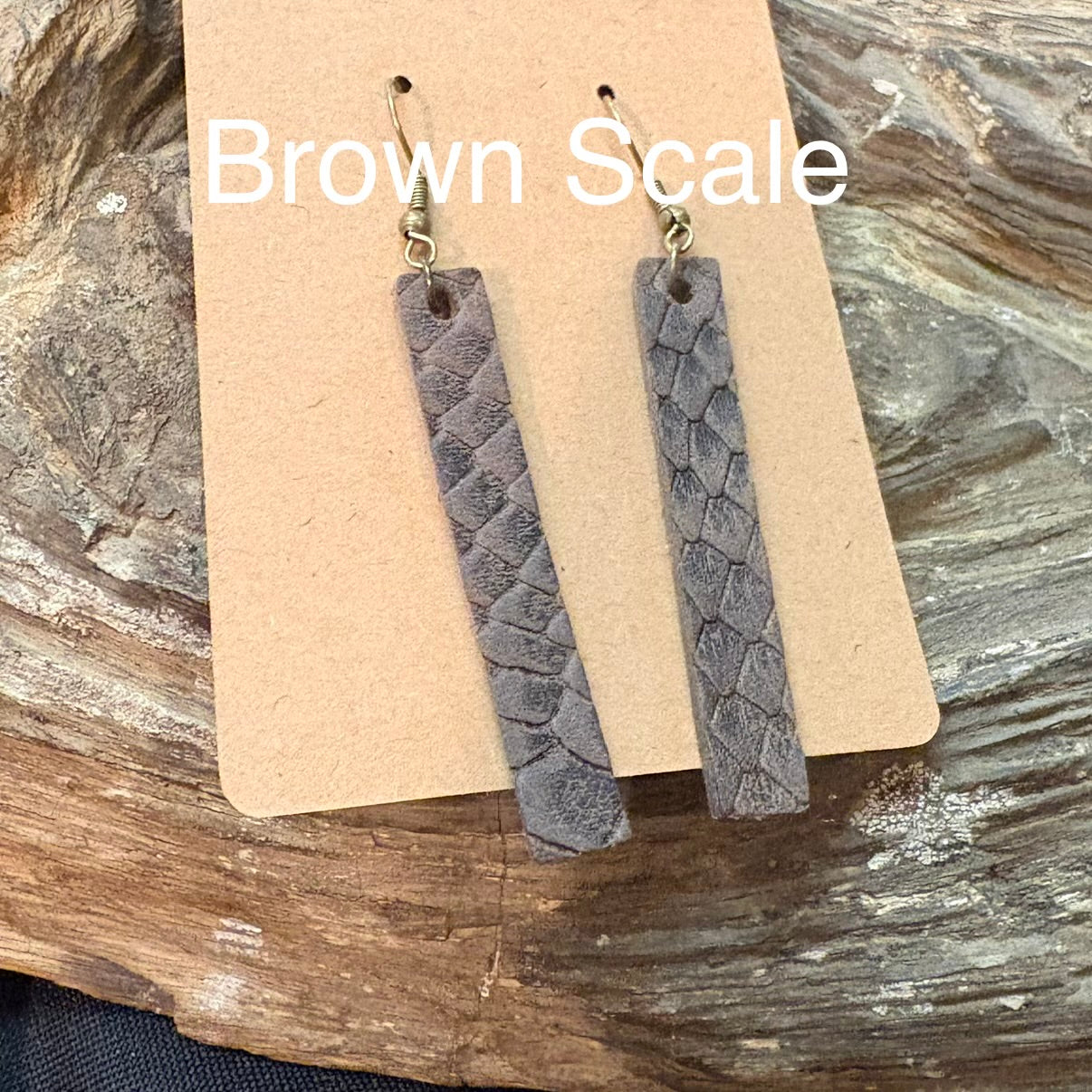 Leather Bar Earrings, Bar Drop Earrings, Lightweight Leather Earring
