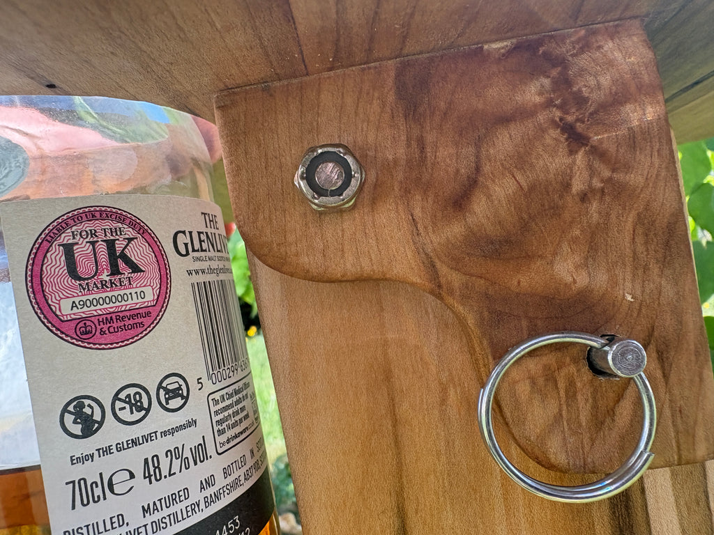 Ambrosia Maple Portable Wine & Whisky Table | Handmade Wood Gift