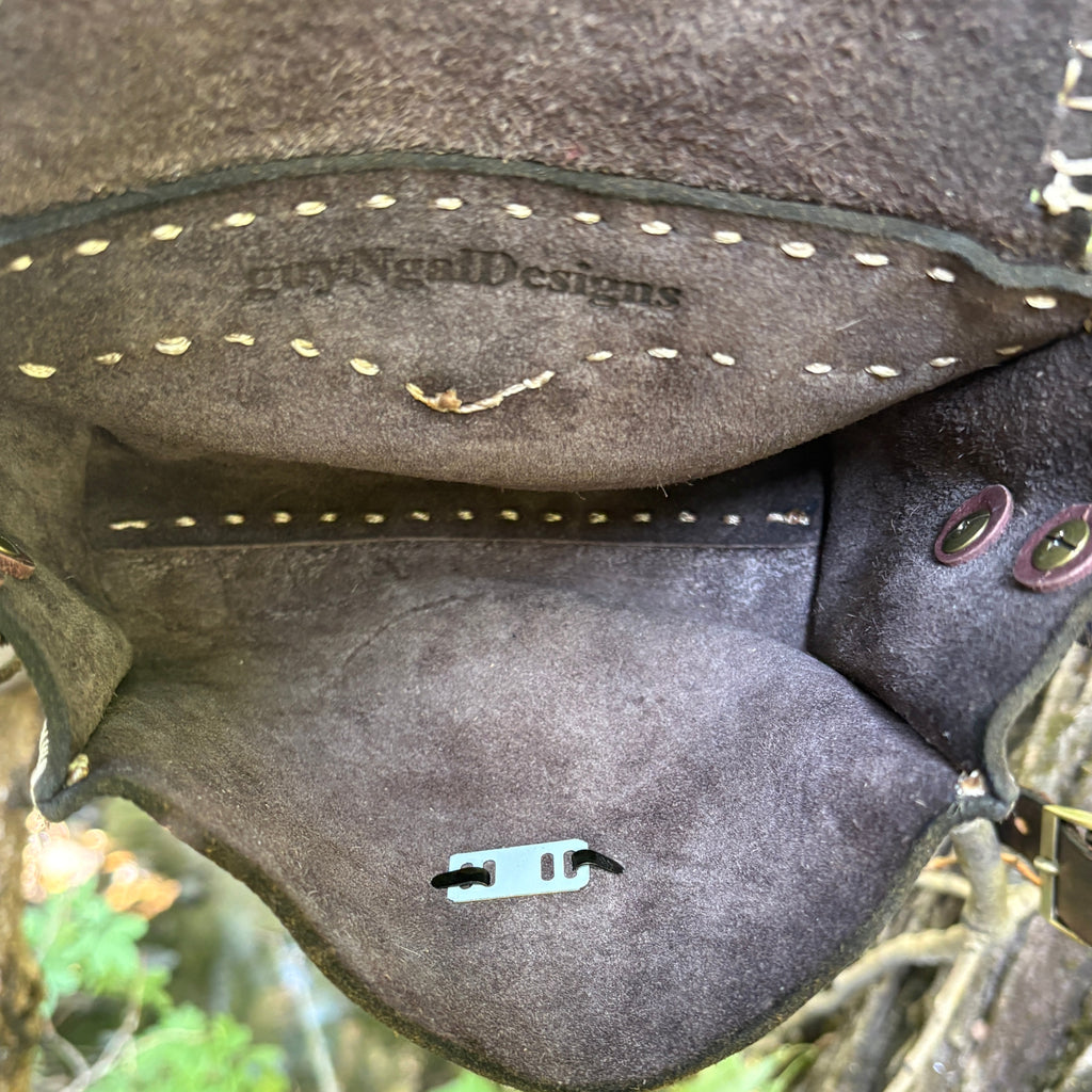 Handmade Brown Italian Leather Crossbody Purse