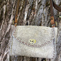 Handmade Hair-on-Hide Leather Crossbody Purse