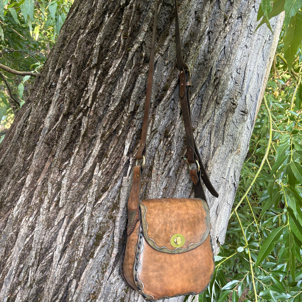 Handmade "Leah" Leather Crossbody Bag