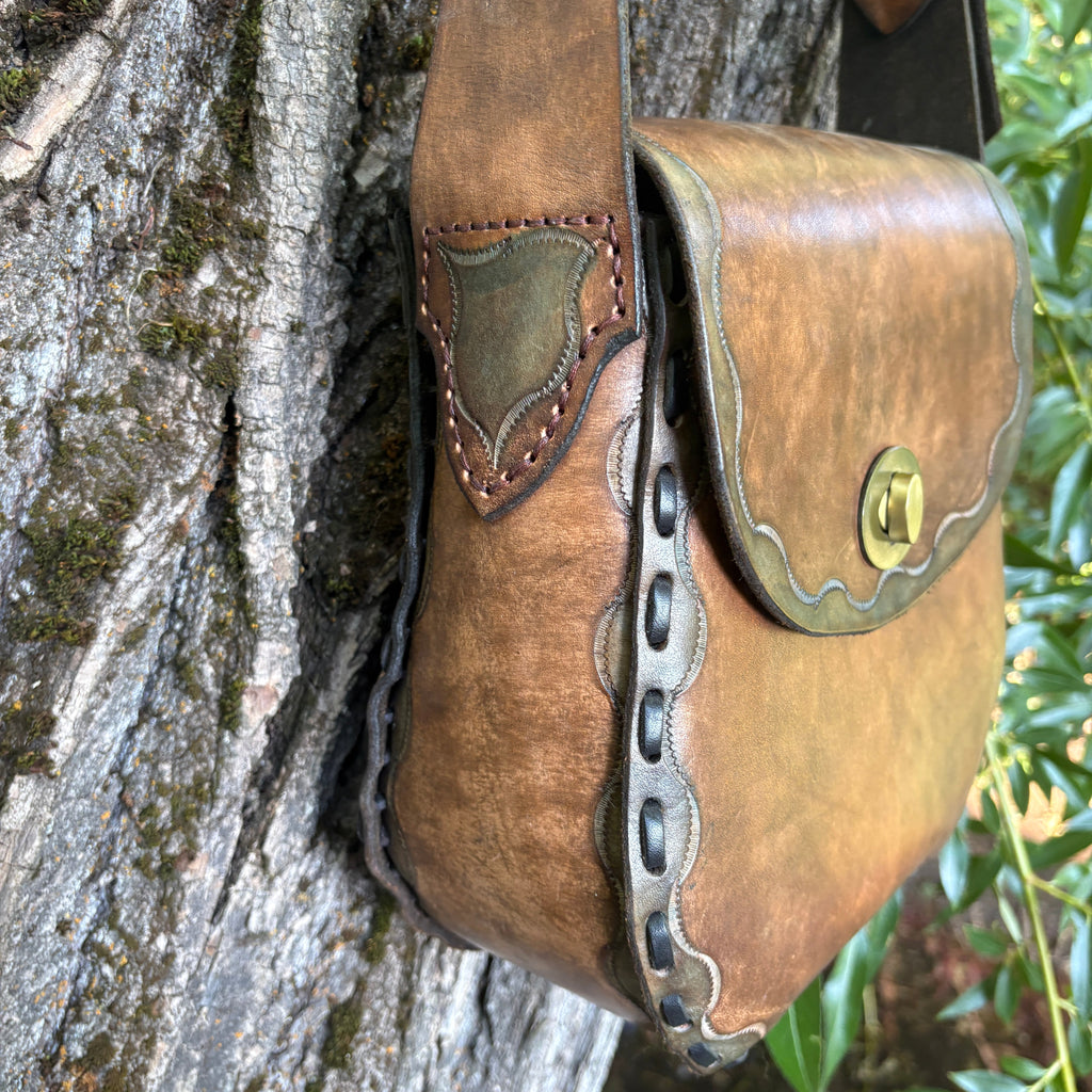 Handmade "Leah" Leather Crossbody Bag