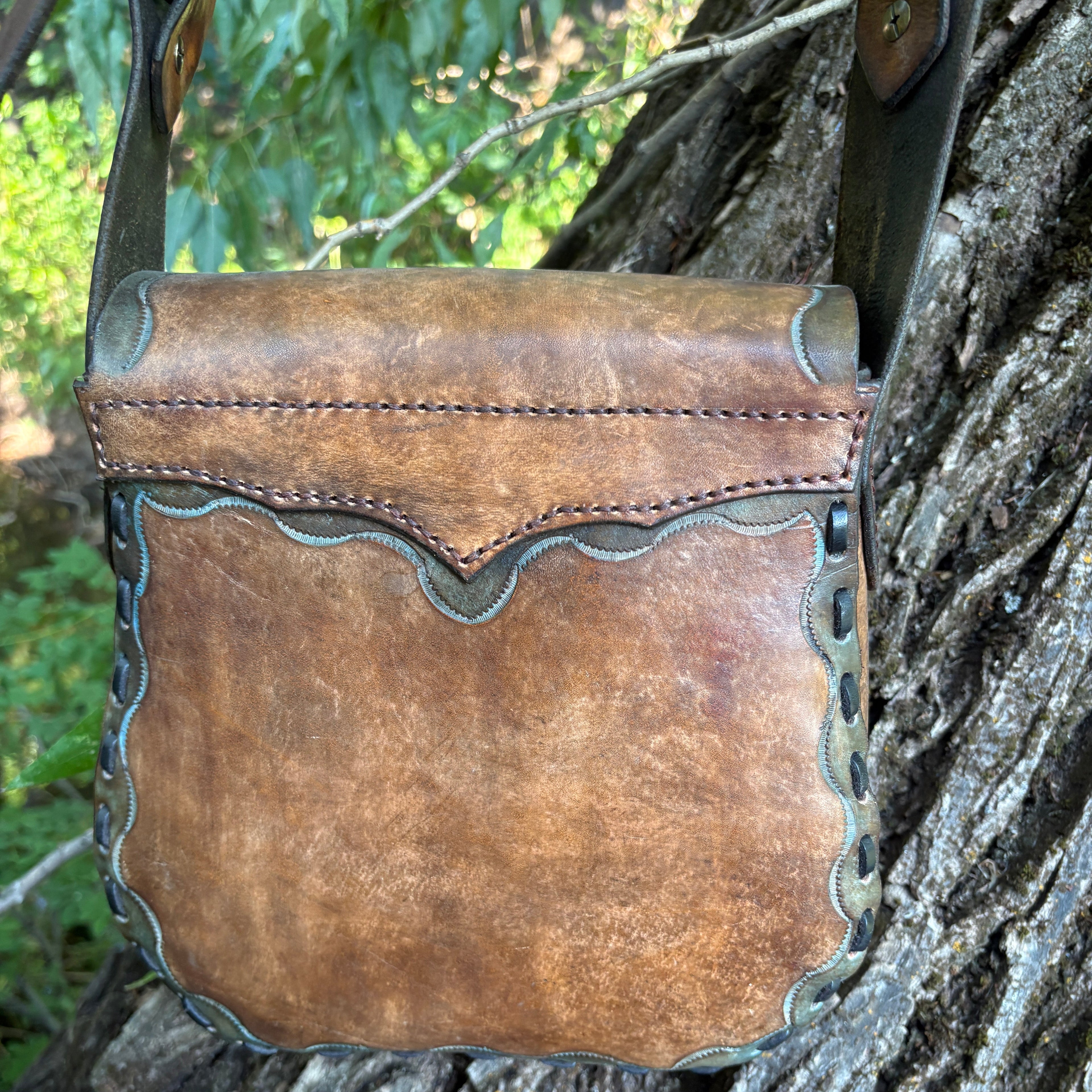Handmade "Leah" Leather Crossbody Bag