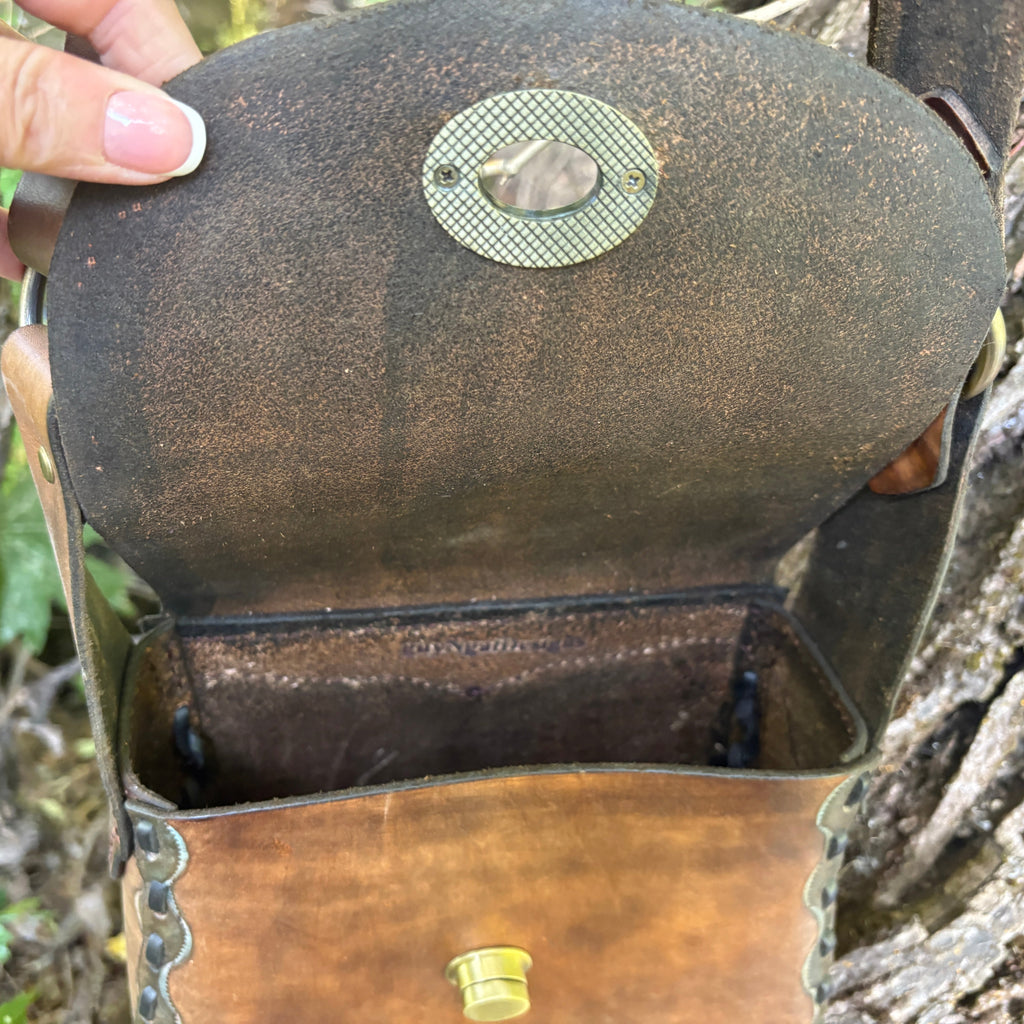 Handmade "Leah" Leather Crossbody Bag