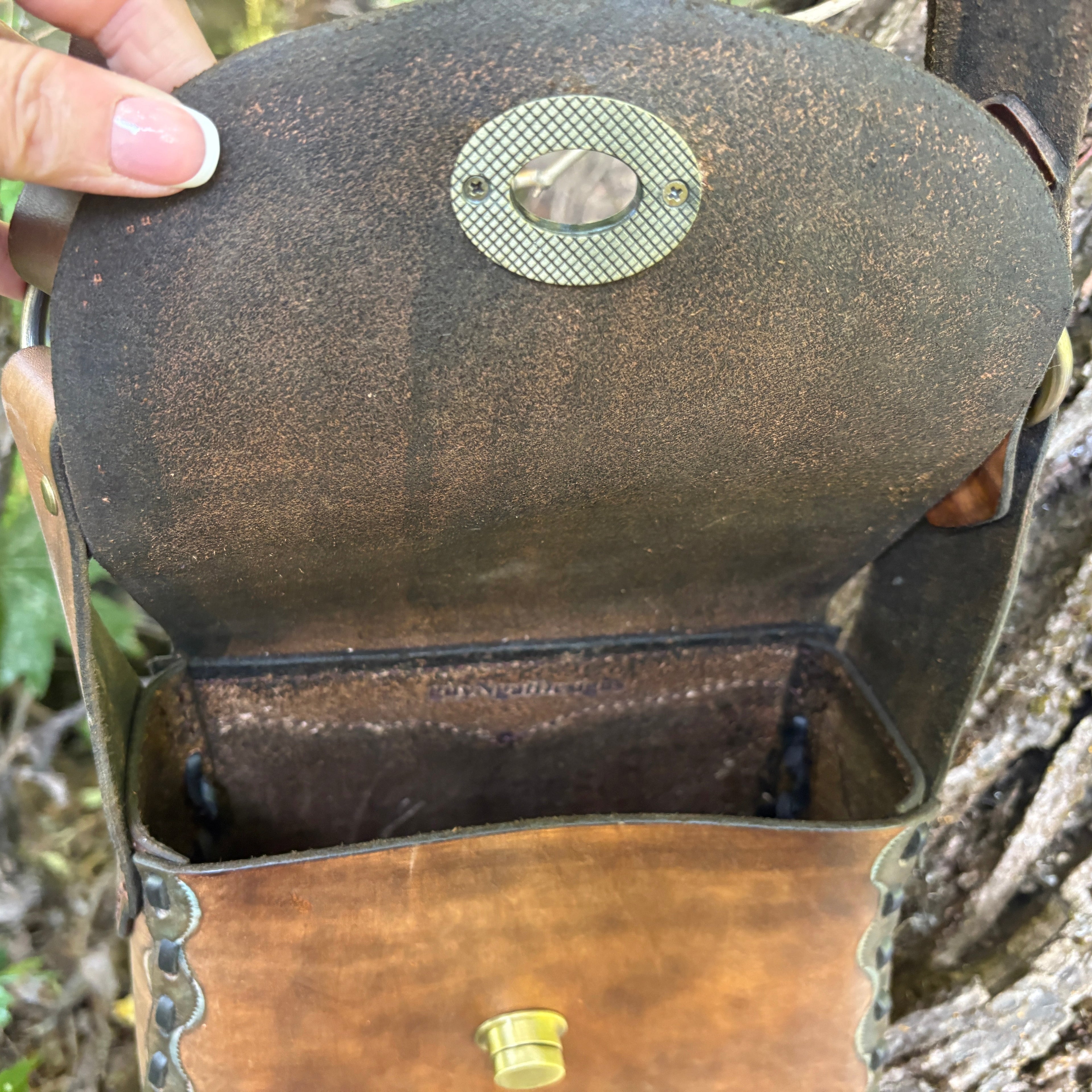 Handmade "Leah" Leather Crossbody Bag
