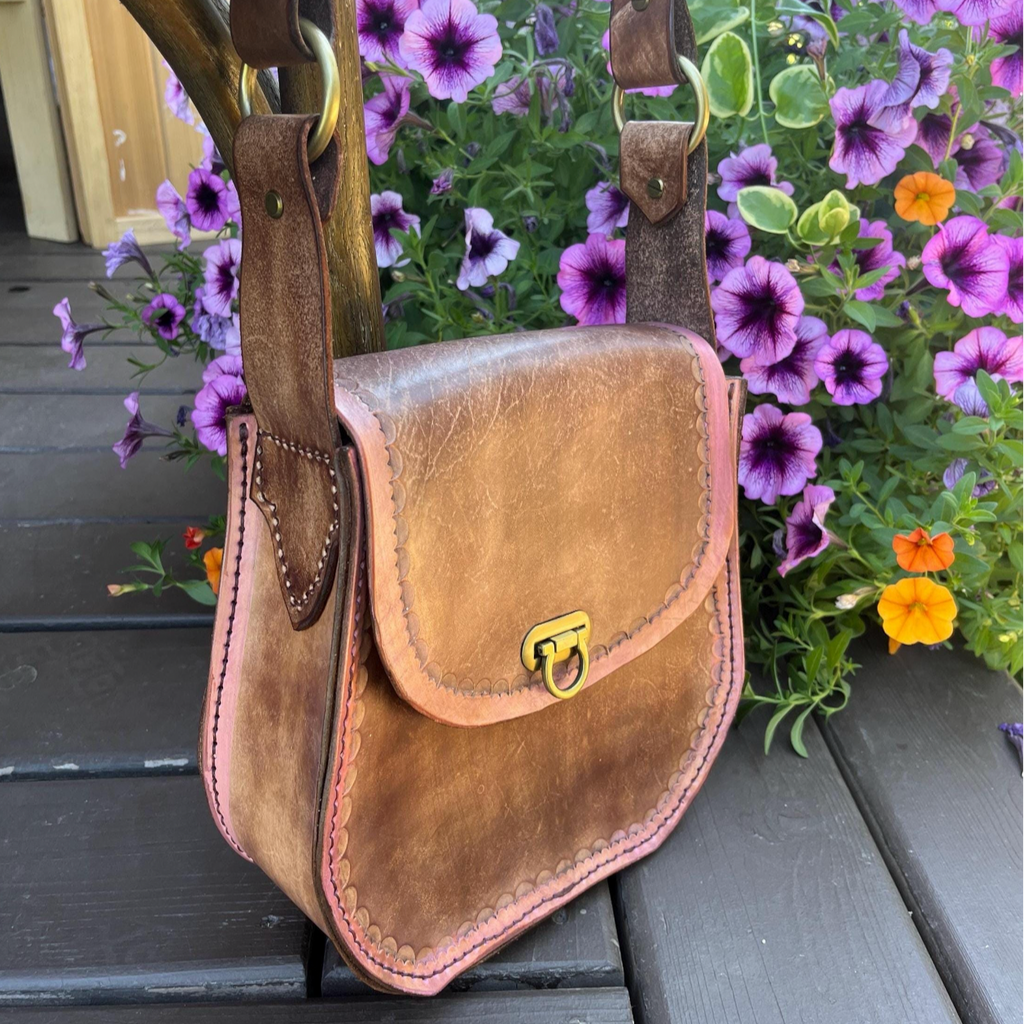 Handmade "Leah" Leather Crossbody Bag