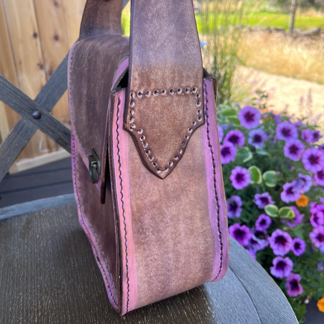 Handmade "Leah" Leather Crossbody Bag
