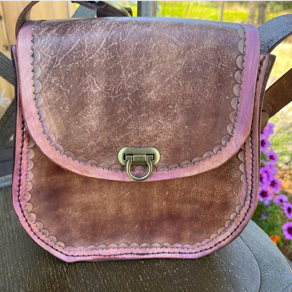 Handmade "Leah" Leather Crossbody Bag