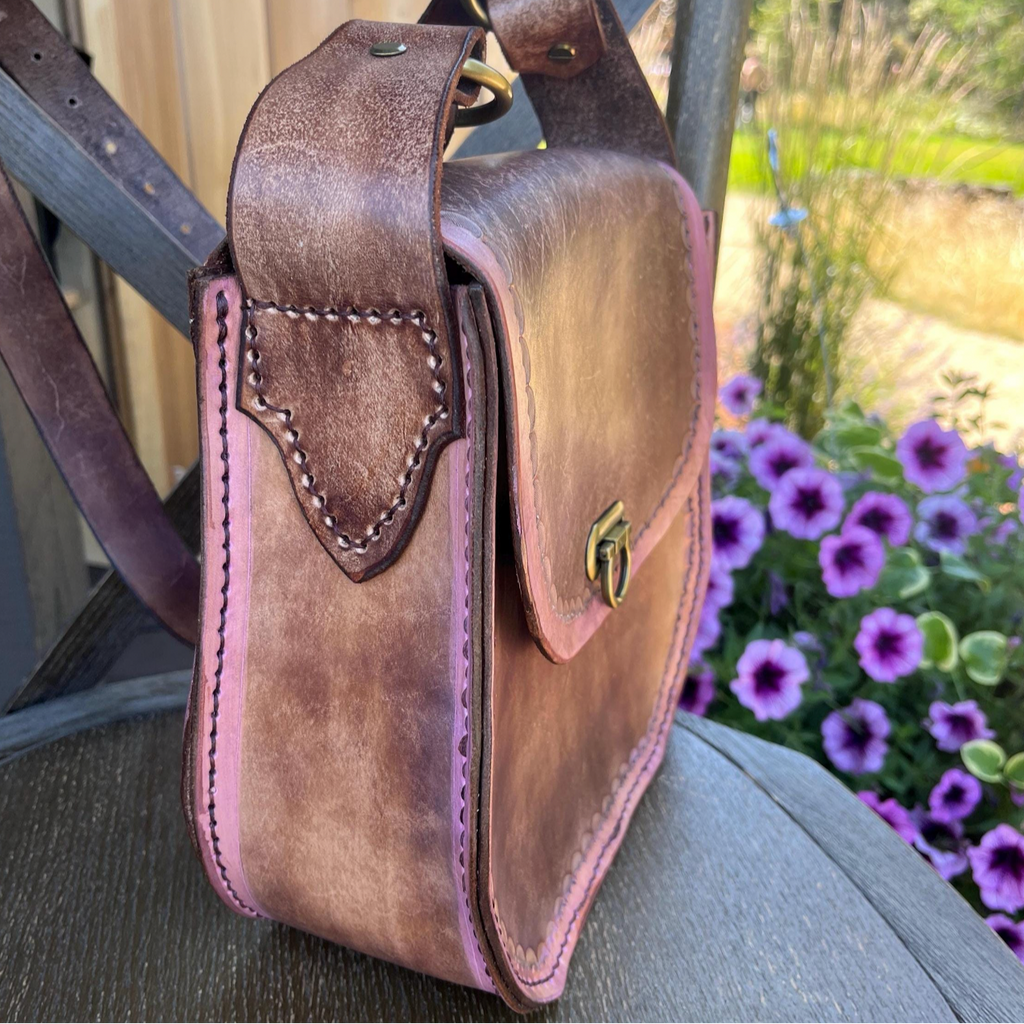 Handmade "Leah" Leather Crossbody Bag