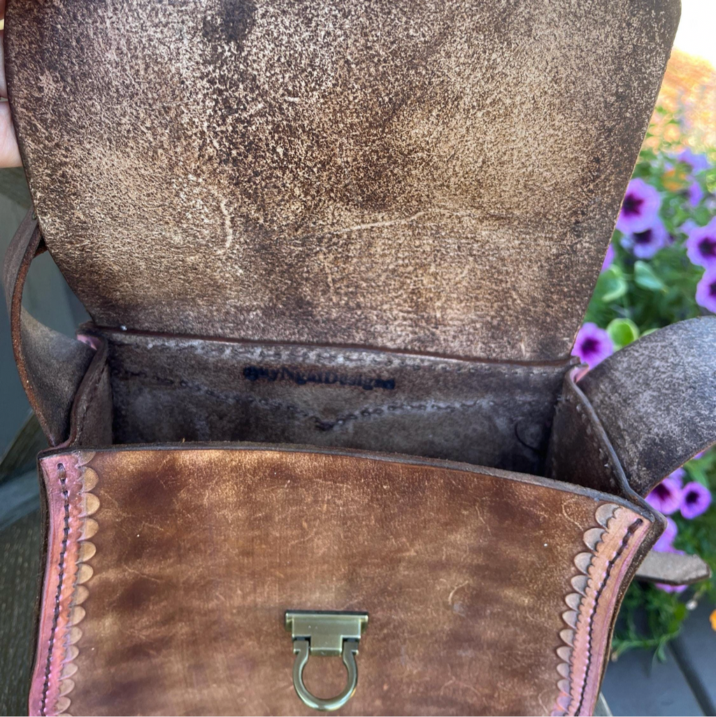 Handmade "Leah" Leather Crossbody Bag